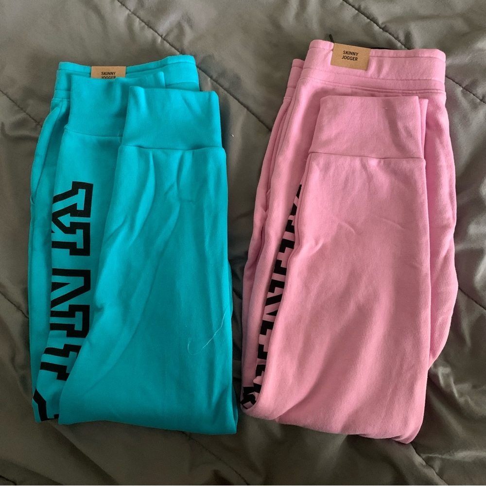 2 VS Pink sweatpants